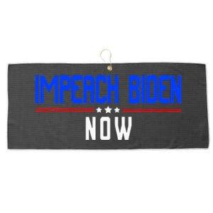 Impeach Biden Now Biden Disaster Large Microfiber Waffle Golf Towel