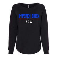 Impeach Biden Now Biden Disaster Womens California Wash Sweatshirt