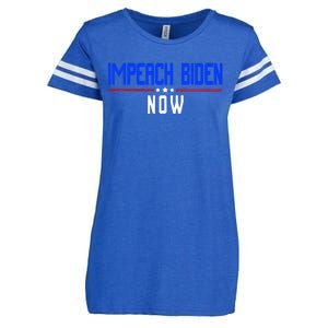 Impeach Biden Now Biden Disaster Enza Ladies Jersey Football T-Shirt