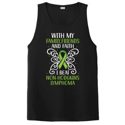 I Beat Noncute Gifthodgkin Lymphoma Survivor Cancer Warrior Great Gift PosiCharge Competitor Tank