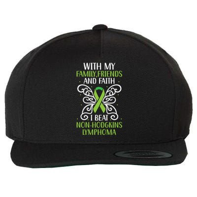 I Beat Noncute Gifthodgkin Lymphoma Survivor Cancer Warrior Great Gift Wool Snapback Cap