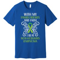 I Beat Noncute Gifthodgkin Lymphoma Survivor Cancer Warrior Great Gift Premium T-Shirt