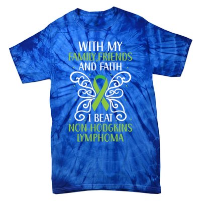 I Beat Noncute Gifthodgkin Lymphoma Survivor Cancer Warrior Great Gift Tie-Dye T-Shirt