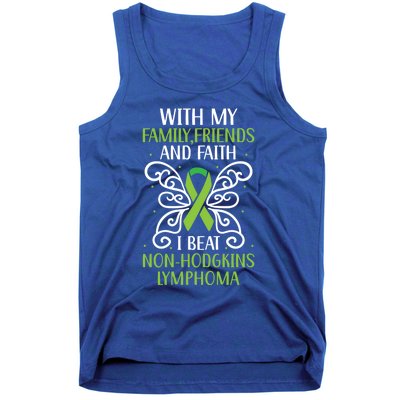 I Beat Noncute Gifthodgkin Lymphoma Survivor Cancer Warrior Great Gift Tank Top