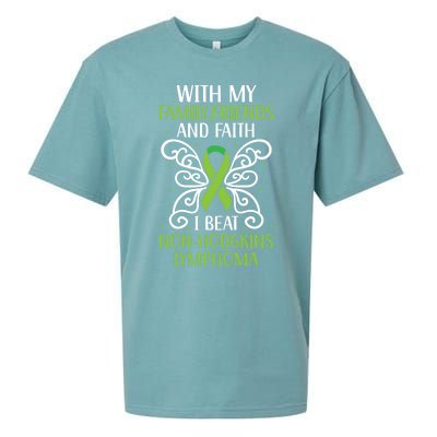 I Beat Noncute Gifthodgkin Lymphoma Survivor Cancer Warrior Great Gift Sueded Cloud Jersey T-Shirt