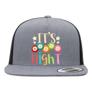 Its Bingo Night Bingo Player Gift Gambling Lottery Bingo Flat Bill Trucker Hat