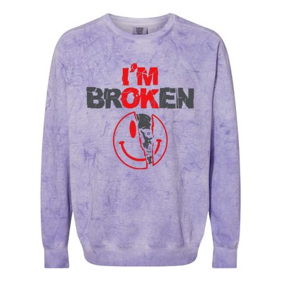 IM Broken (On Back) Colorblast Crewneck Sweatshirt