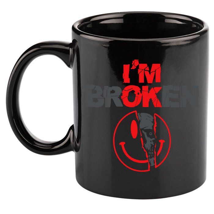 IM Broken (On Back) 11oz C Handle Ceramic Mug