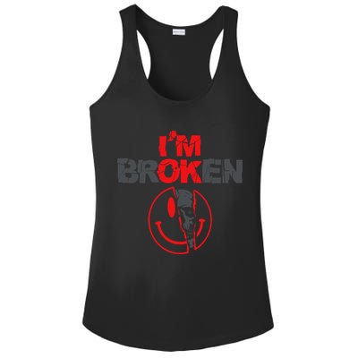 IM Broken (On Back) Ladies PosiCharge Competitor Racerback Tank