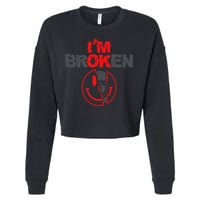 IM Broken (On Back) Cropped Pullover Crew