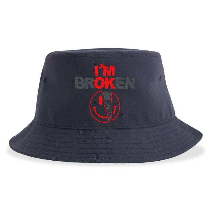IM Broken (On Back) Sustainable Bucket Hat