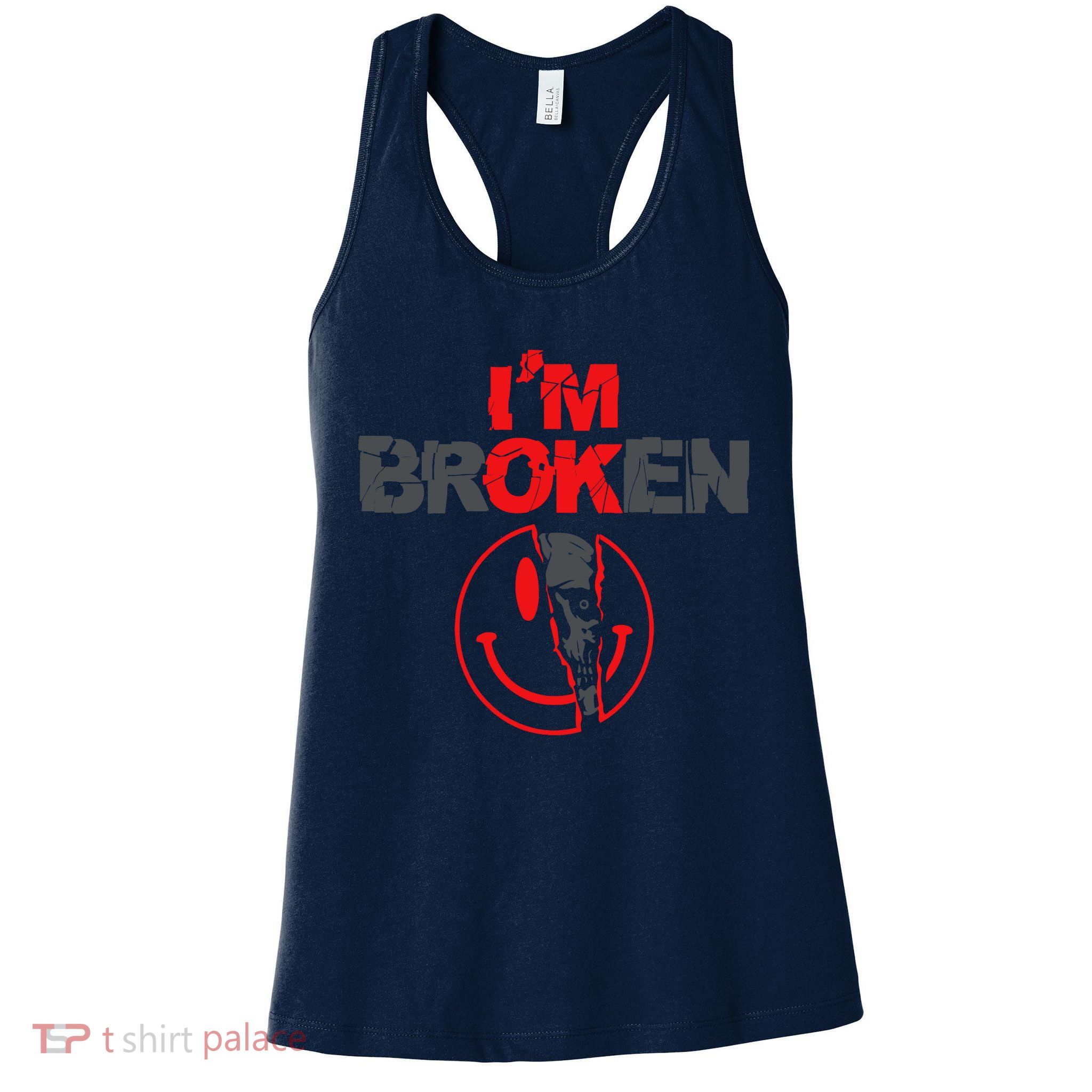 IM Broken (On Back) Womens Tank Top