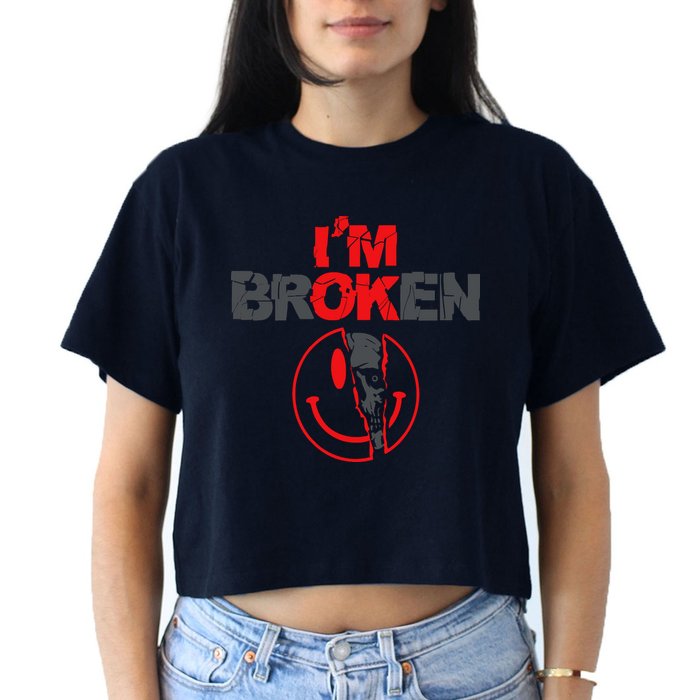 IM Broken (On Back) Crop Top