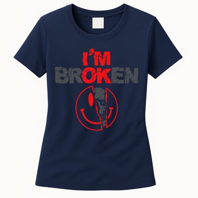 IM Broken (On Back) Womens T-Shirt
