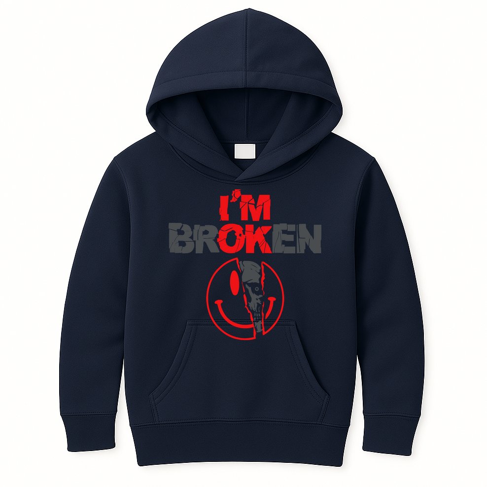 IM Broken (On Back) Kids Hoodie