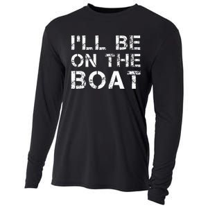 ILl Be On The Boat Distressed Cooling Performance Long Sleeve Crew