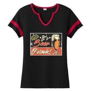 It's Beer O'clock Ladies Halftime Notch Neck Tee