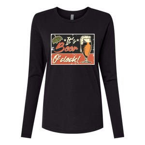 It's Beer O'clock Womens Cotton Relaxed Long Sleeve T-Shirt