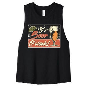 It's Beer O'clock Women's Racerback Cropped Tank