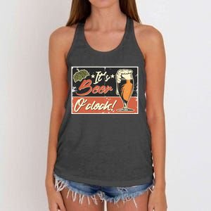 It's Beer O'clock Women's Knotted Racerback Tank