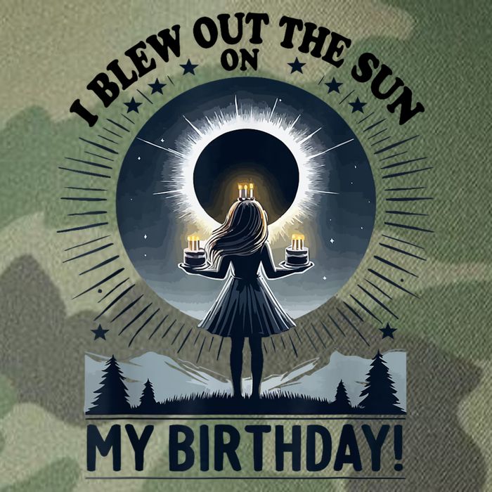 I Blew Out The Sun On My Birthday Total Solar Eclipse Retro Legacy Tie Dye Trucker Hat