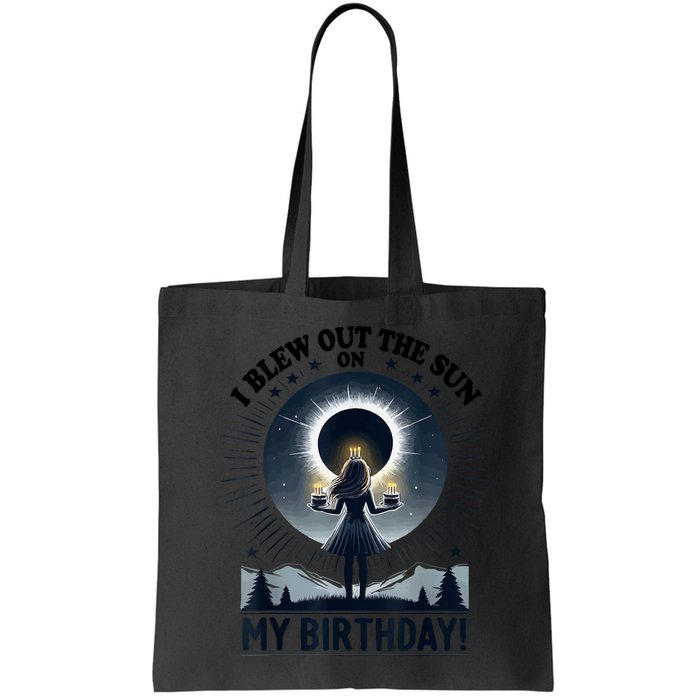 I Blew Out The Sun On My Birthday Total Solar Eclipse Retro Bag