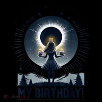 I Blew Out The Sun On My Birthday Total Solar Eclipse Retro Sustainable Knit Beanie