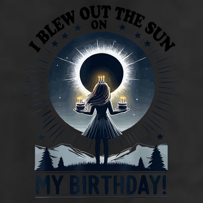 I Blew Out The Sun On My Birthday Total Solar Eclipse Retro 25L Jumbo Tote