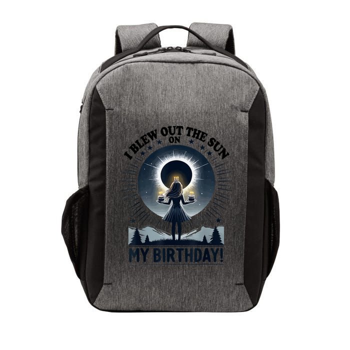 I Blew Out The Sun On My Birthday Total Solar Eclipse Retro Vector Backpack