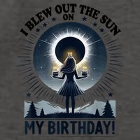 I Blew Out The Sun On My Birthday Total Solar Eclipse Retro Vector Backpack