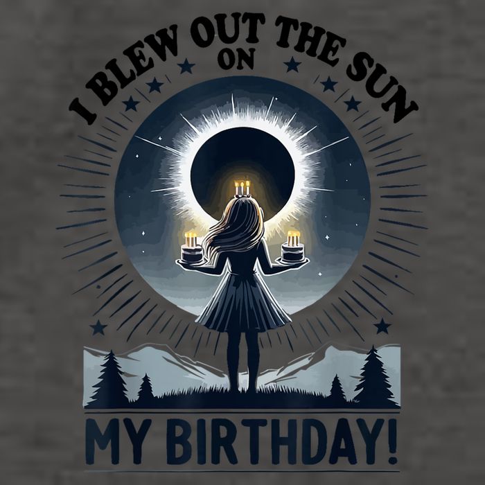 I Blew Out The Sun On My Birthday Total Solar Eclipse Retro Vector Backpack