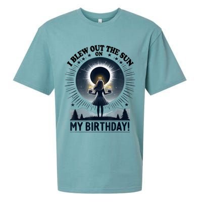 I Blew Out The Sun On My Birthday Total Solar Eclipse Retro Sueded Cloud Jersey T-Shirt