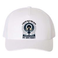 I Blew Out The Sun On My Birthday Total Solar Eclipse Retro Yupoong Adult 5-Panel Trucker Hat