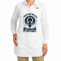 I Blew Out The Sun On My Birthday Total Solar Eclipse Retro Apron