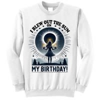 I Blew Out The Sun On My Birthday Total Solar Eclipse Retro Sweatshirt