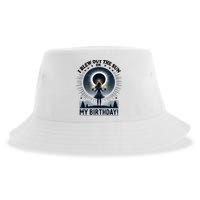 I Blew Out The Sun On My Birthday Total Solar Eclipse Retro Sustainable Bucket Hat