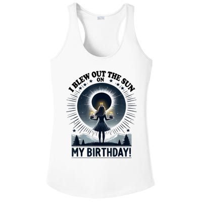 I Blew Out The Sun On My Birthday Total Solar Eclipse Retro Ladies PosiCharge Competitor Racerback Tank