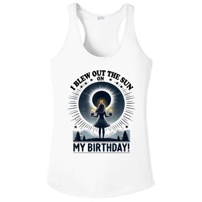 I Blew Out The Sun On My Birthday Total Solar Eclipse Retro Ladies PosiCharge Competitor Racerback Tank