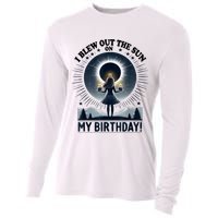 I Blew Out The Sun On My Birthday Total Solar Eclipse Retro Cooling Performance Long Sleeve Crew