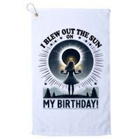 I Blew Out The Sun On My Birthday Total Solar Eclipse Retro Golf Towel