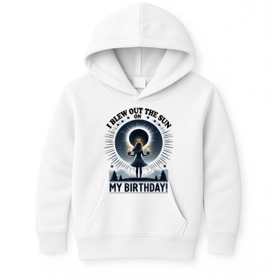 I Blew Out The Sun On My Birthday Total Solar Eclipse Retro Kids Hoodie