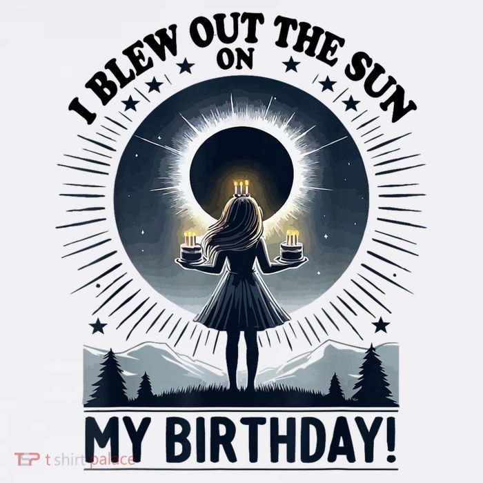 I Blew Out The Sun On My Birthday Total Solar Eclipse Retro Short Acrylic Beanie
