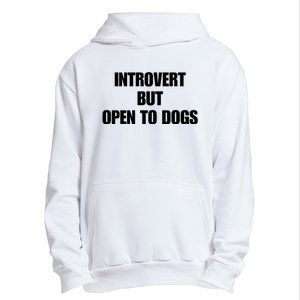 Introvert But Open To Dogs Urban Pullover Hoodie