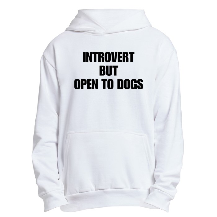 Introvert But Open To Dogs Urban Pullover Hoodie