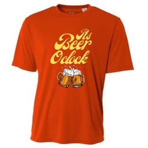 It's Beer O'clock Funny Beer Cooling Performance Crew T-Shirt