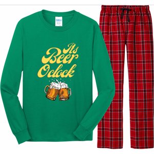 It's Beer O'clock Funny Beer Long Sleeve Pajama Set