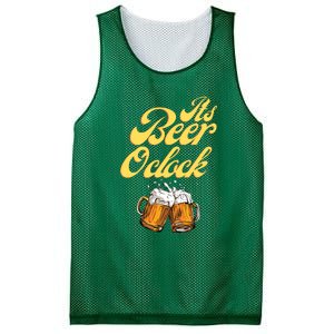 It's Beer O'clock Funny Beer Mesh Reversible Basketball Jersey Tank