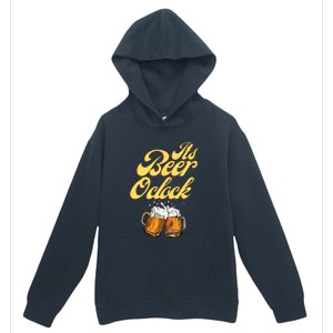 It's Beer O'clock Funny Beer Urban Pullover Hoodie