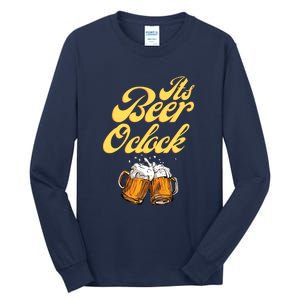 It's Beer O'clock Funny Beer Tall Long Sleeve T-Shirt