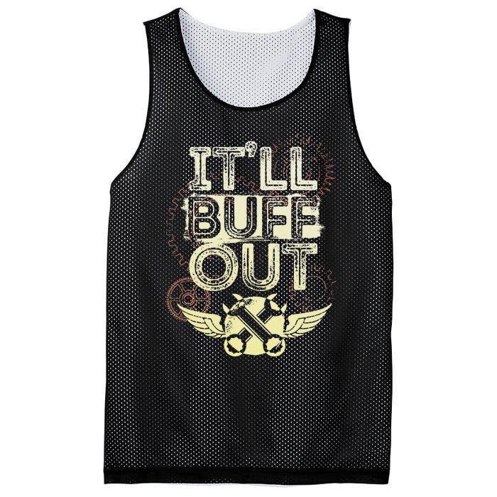 Itll Buff Out Mesh Reversible Basketball Jersey Tank